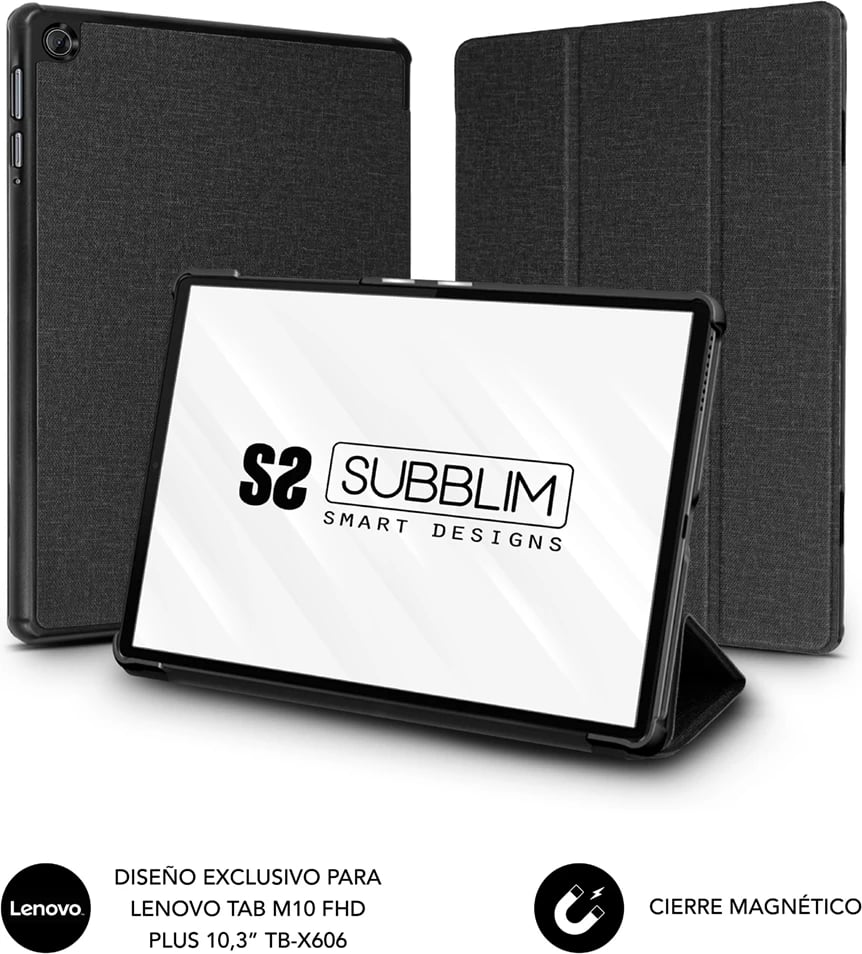 Mbështjellës tablet SUBBLIM SHOCK Lenovo M10 FHD Plus 10.3" TB-X606, i zi