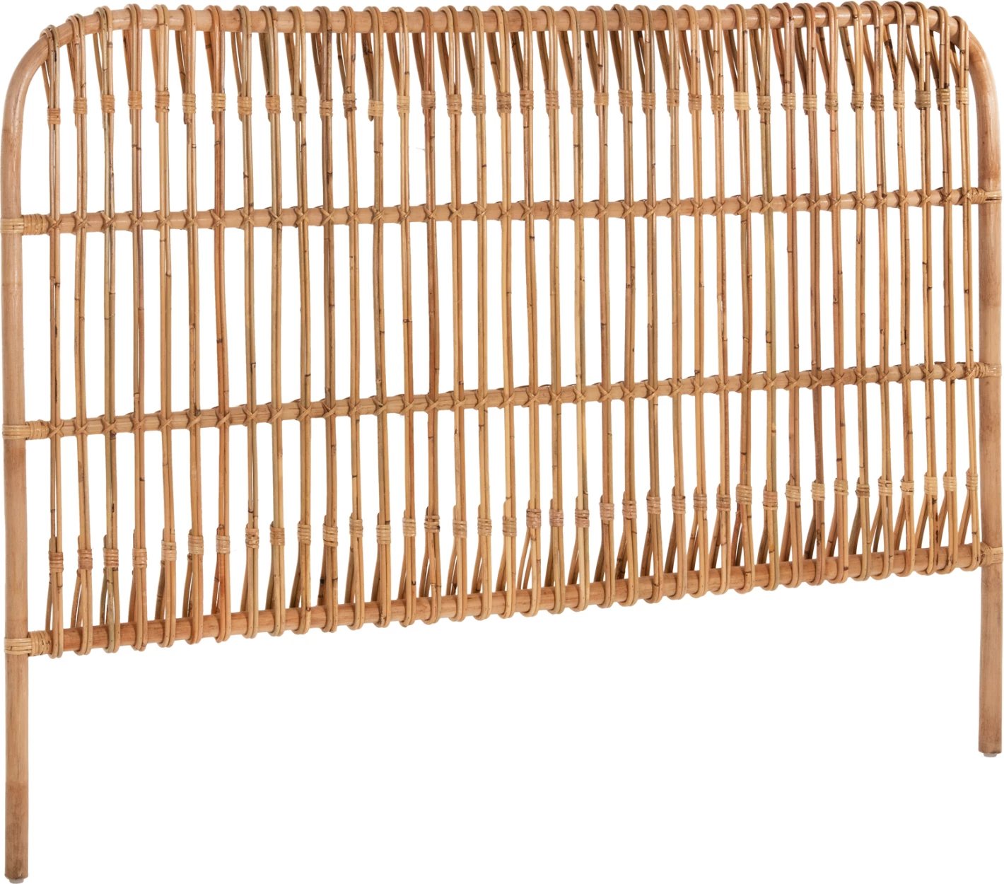 Kokë krevati MERMA FH9549 rattan ngjyrë natyrale 165x5x121Hcm