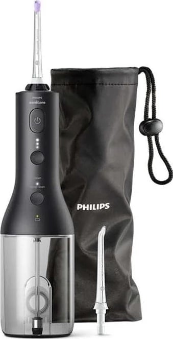 Irigator dhëmbësh Philips Sonicare Power Flosser 3000 HX3826, i zi