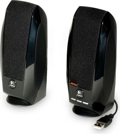 Bokse Logitech S150, 2.0 kanale, me kabllo, 2.4 W, e zezë