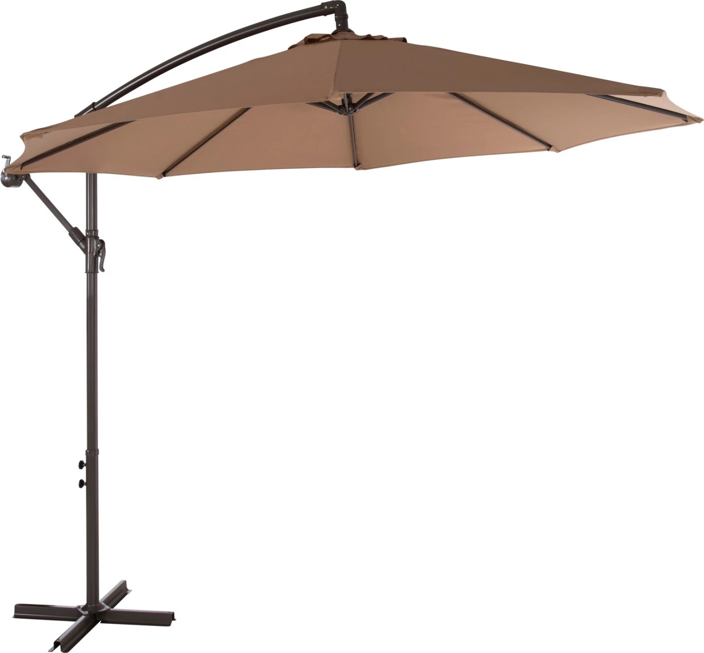 Çadër palosëse GELDORF FH6092 metal & poliestër, ngjyrë kafe, Φ260x245Hcm