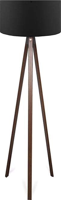 Llambë dyshemeje PWL-1059 pakoworld Ε27, ngjyrë arre-e zezë, D38x140cm