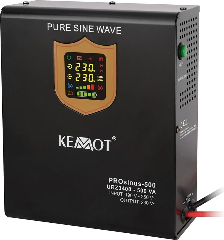 Furnizues energjie emergjente KEMOT PROsinus-500, 12V 230V 500VA/300W