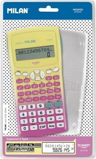 Kalkulator shkencor MILAN 240 funksione, Sunset Pink