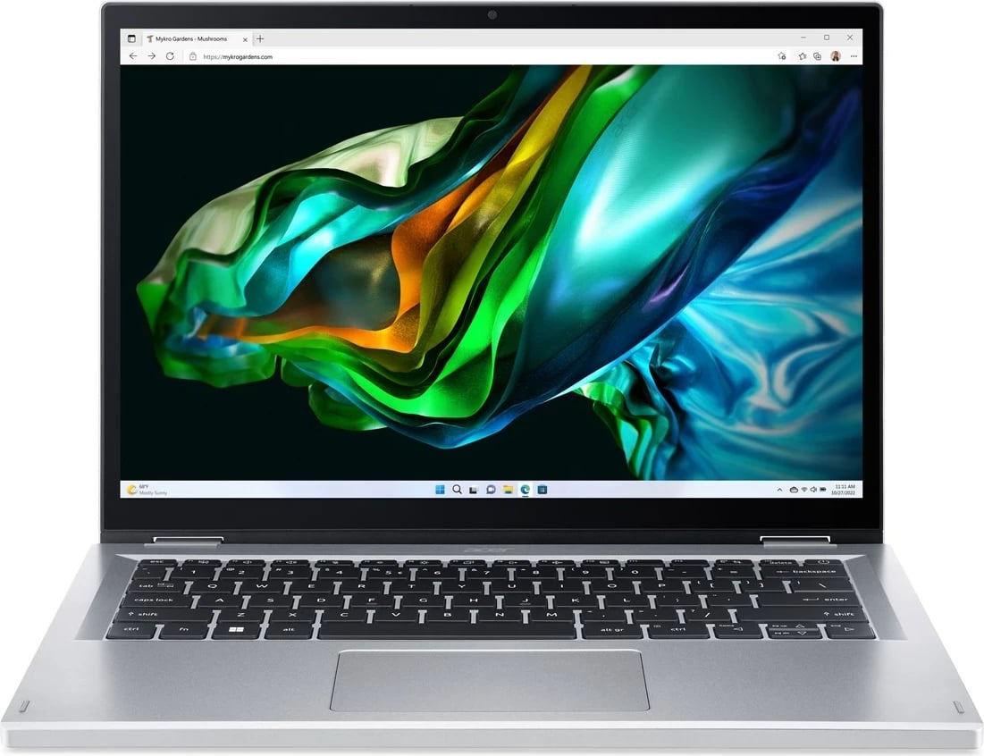 Laptop Acer Aspire 3 Spin 14 A3SP14-31PT-38YA, 14", Intel Core i3, 8 GB RAM, 256 GB SSD, Argjendtë