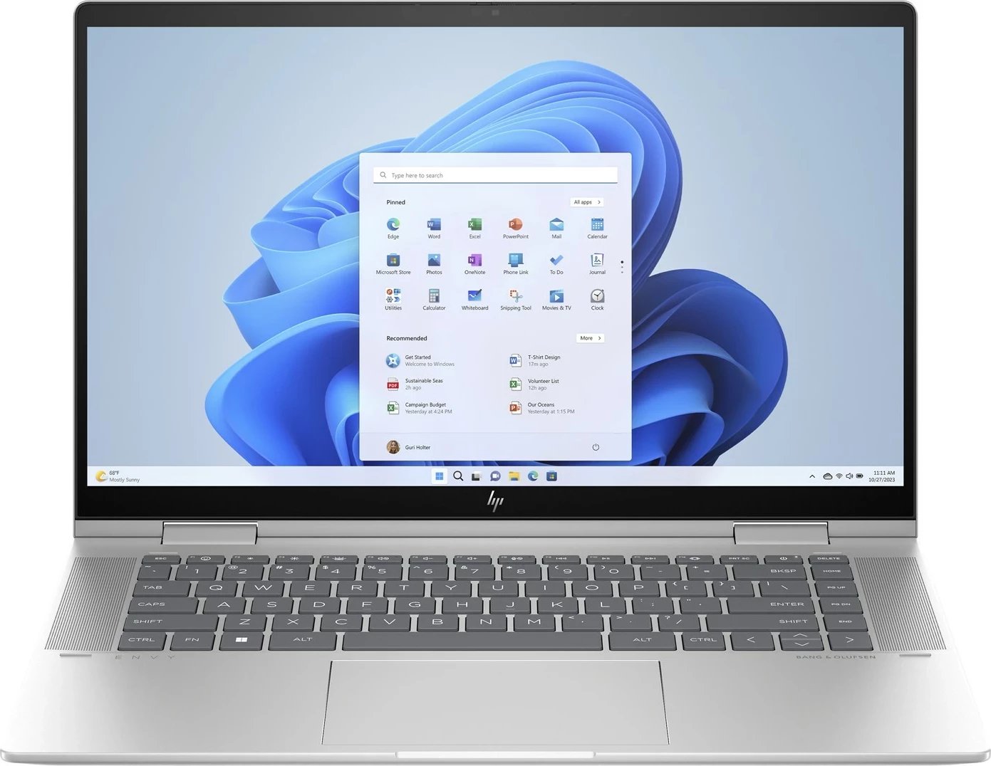 Laptop HP ENVY x360 15-FE0053D, Intel Core i7, 16 GB RAM, 512 GB SSD, Touchscreen, Argjendtë