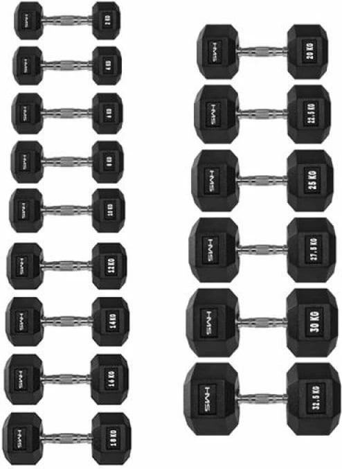 Pesë dumbbell HMS HEX PRO 2 KG për meshkuj dhe femra