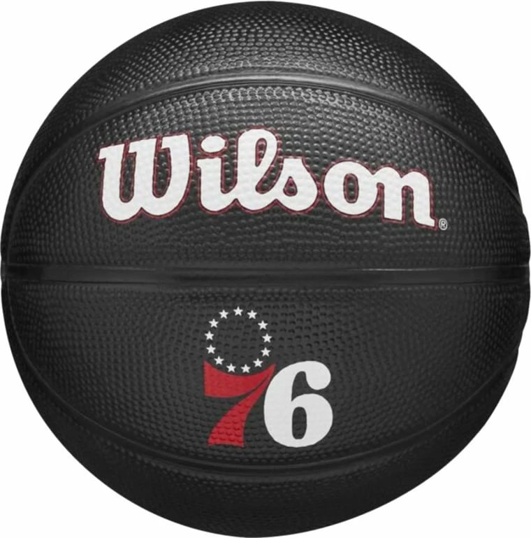 Top Basketbolli Wilson, Modeli Philadelphia 76ers, për Meshkuj dhe Femra, i Zi