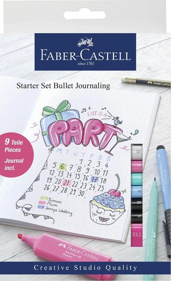 Set për Bullet Journaling Faber-Castell, 9 pjesë