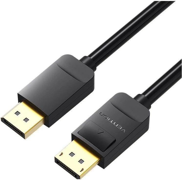 Kabëll DisplayPort Vention 1.2, 4K 60Hz, 2m, i zi