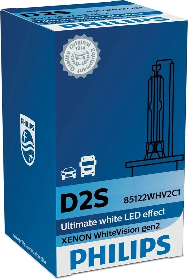 Llambë Philips D2S WhiteVision gen2, 85V 35W, e bardhë 5000K