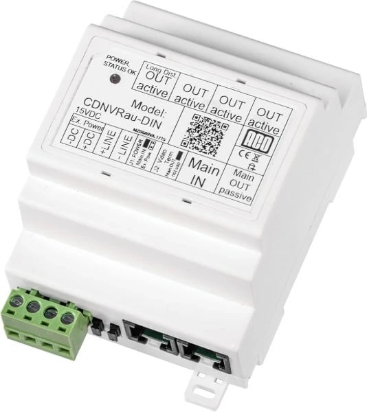 Splitter video ACO Active për DIN rail, CDNVRau-DIN