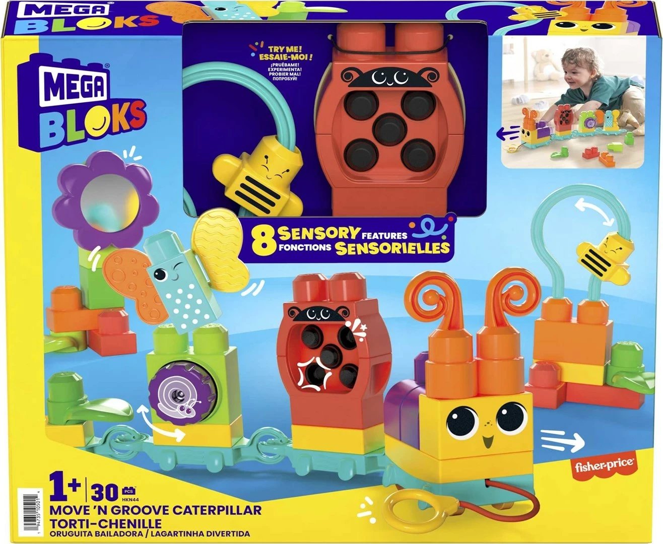 Lodra ndërtimi MEGA BLOKS HKN44, MATTEL, 30 pjesë, Shumëngjyrëshe