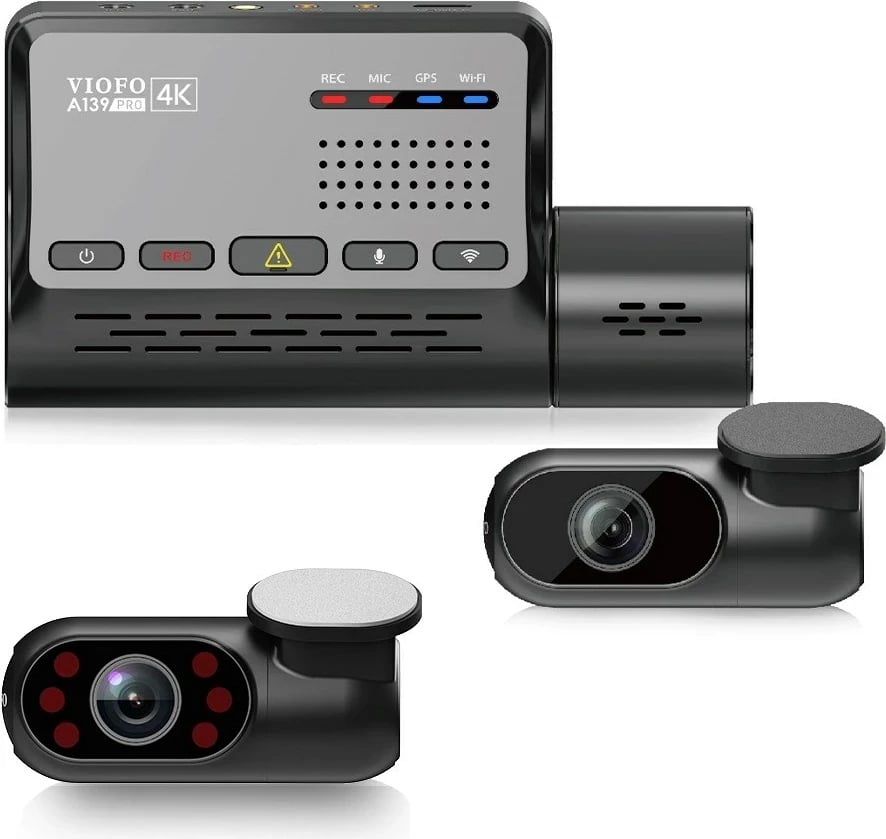 Video regjistrues VIOFO A139 PRO 3CH, GPS, WiFi, i zi