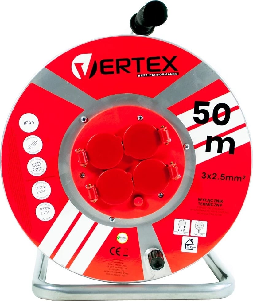 Kabllo vazhdues Vertex PB50METAL, 50 m