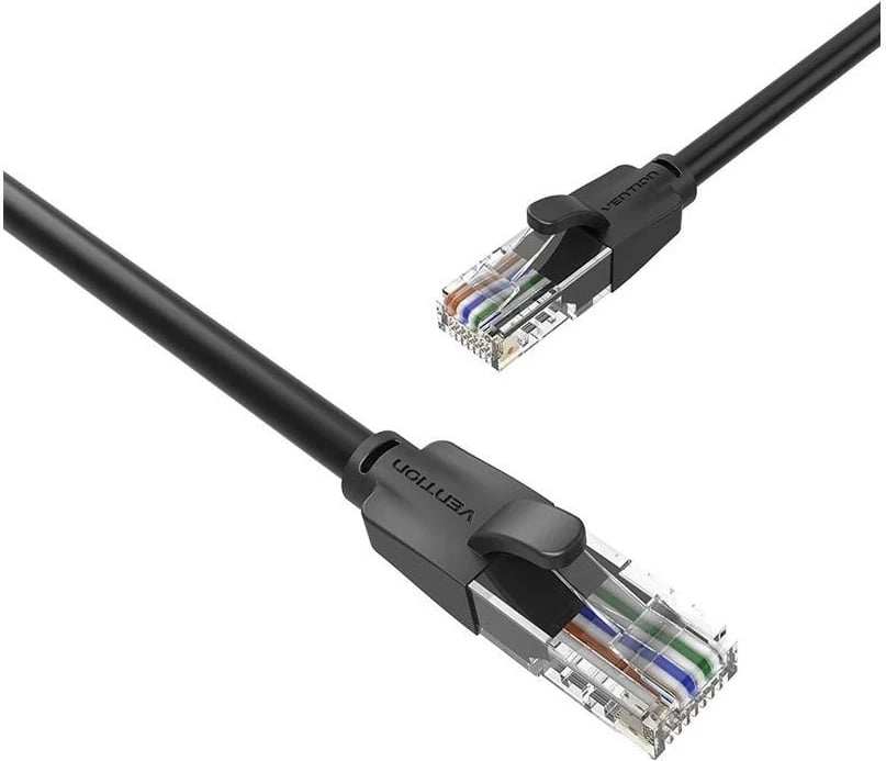 Kabëll rrjeti Vention RJ-45/RJ-45, 15m, i zi