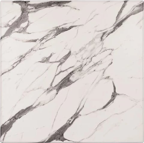 Sipërfaqe tavoline Werzalit 60x60 mermer bardhë-gri 5657 FH5229.11