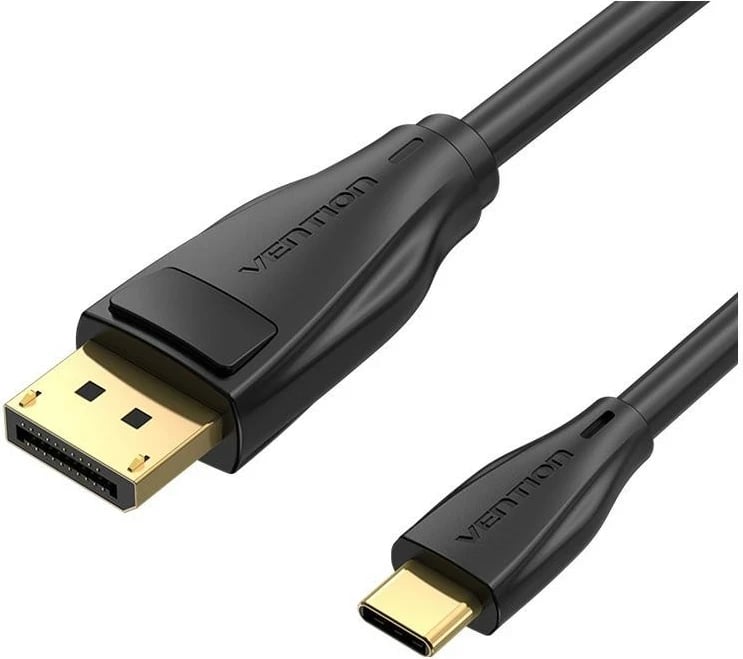 Kabëll Vention USB-C - DisplayPort 1.4, 8K 60Hz/4K 120Hz, 1.5m, zi