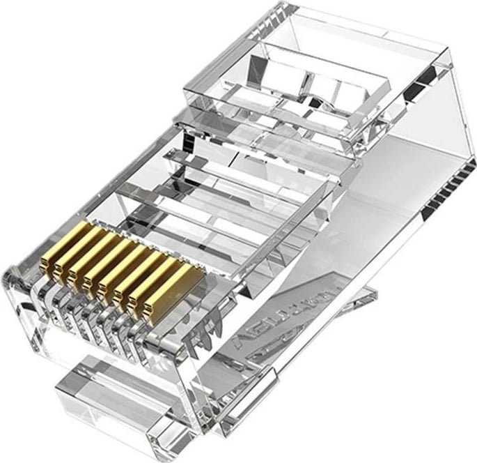 Pin Vention RJ-45, Cat.6, transparent