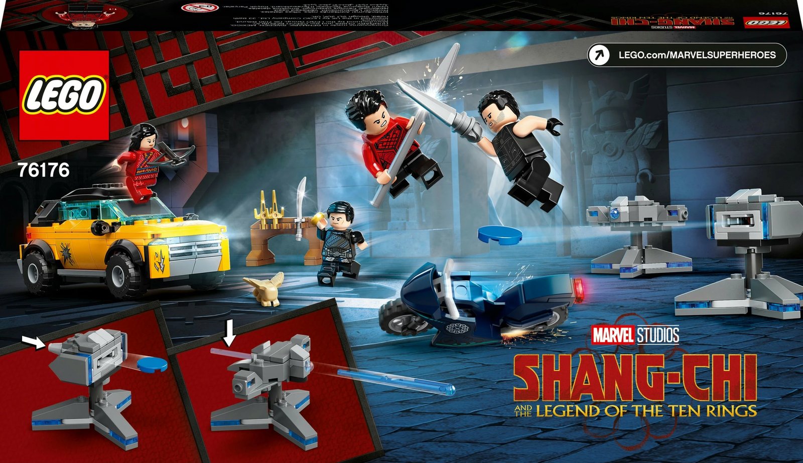 Set ndërtimi LEGO Marvel Avengers Escape from The Ten Rings, 321 pjesë, plastikë