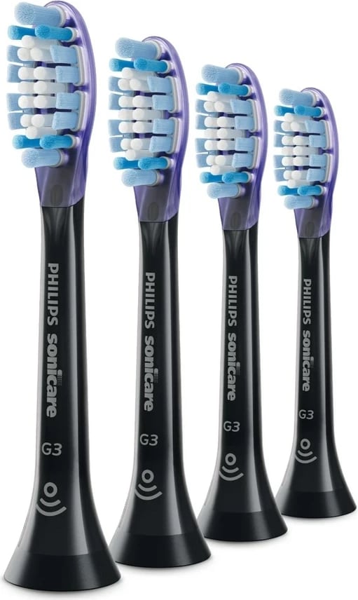 Koka furçe dhëmbësh Philips Sonicare, 4 copë, e zezë