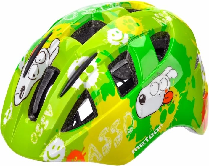 Helmetë për bicikletë për fëmijë Meteor, jeshile