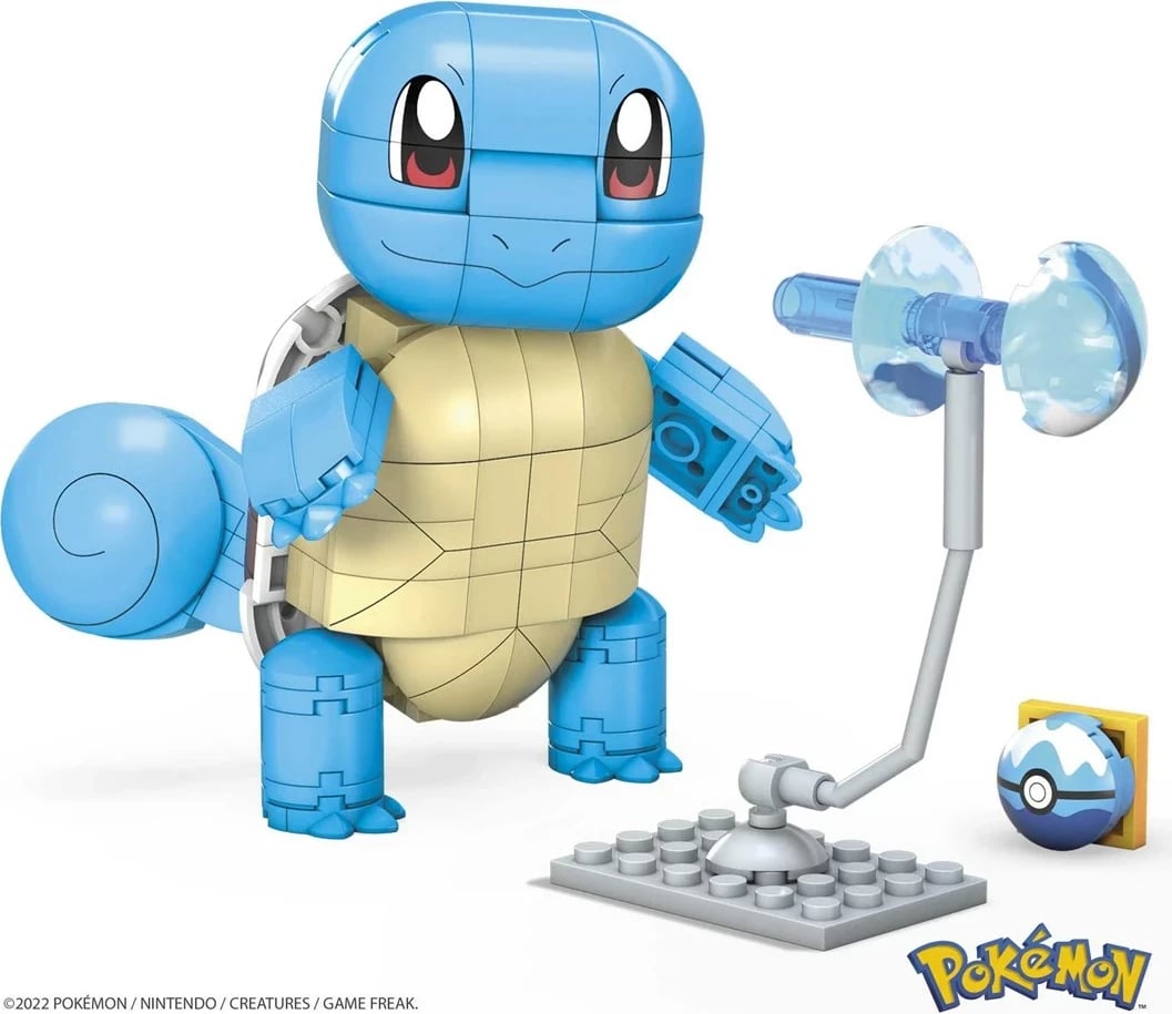 Set ndërtimi MATTEL MEGA Construx Pokémon Squirtle, Blu