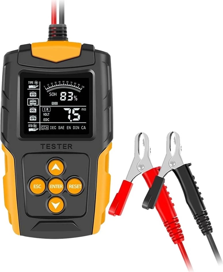 Tester digjital baterie, No name, URZ4049, 12/24V