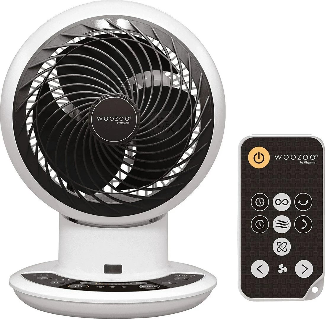 Ventilator WOOZOO PCF-SDC15T DC jet 150, 15cm, 10 shpejtësi, i bardhë