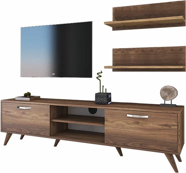 Njësi TV Jasmine pakoworld, ngjyrë arre, 80x35x48.5cm