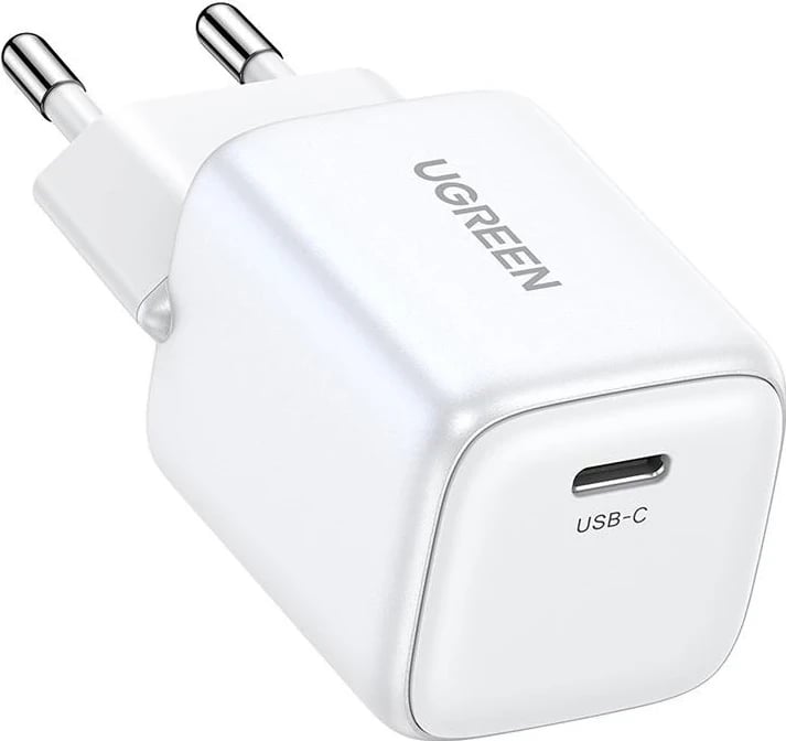 Karikuesi UGREEN 15324 Nexode mini, USB-C, PD3.0, QC4.0, GaN, 20W, i bardhë