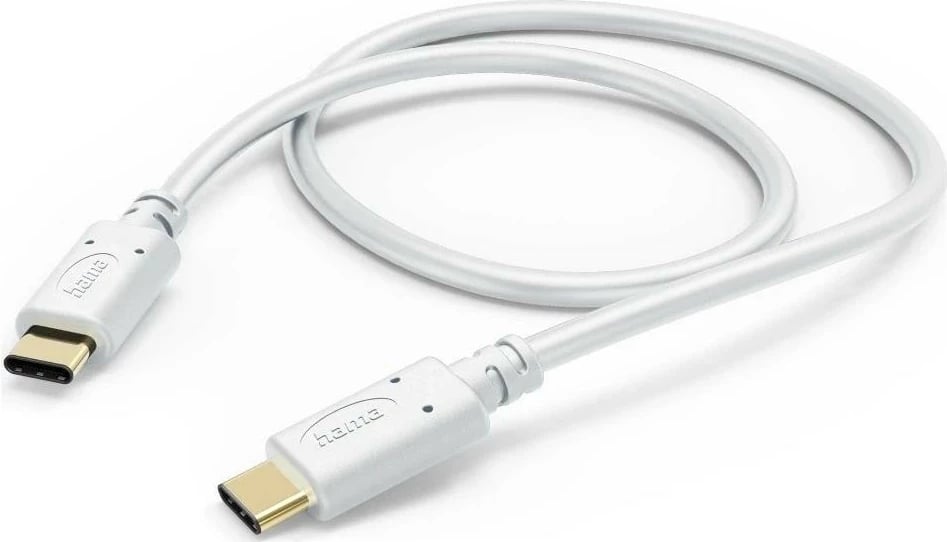 Kabëll Hama USB-C - USB-C, 1.5m, i bardhë