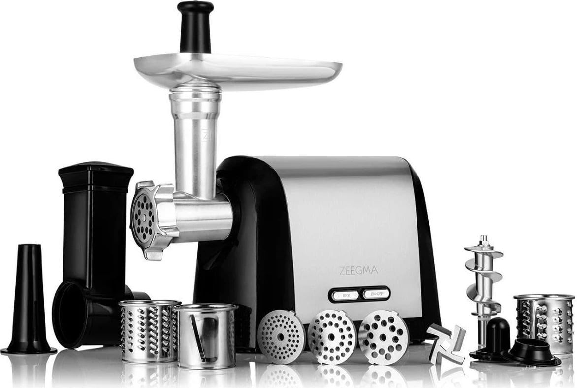 Makinë për mish Zeegma Molen Chef, 800W, metal, e zezë-argjendtë