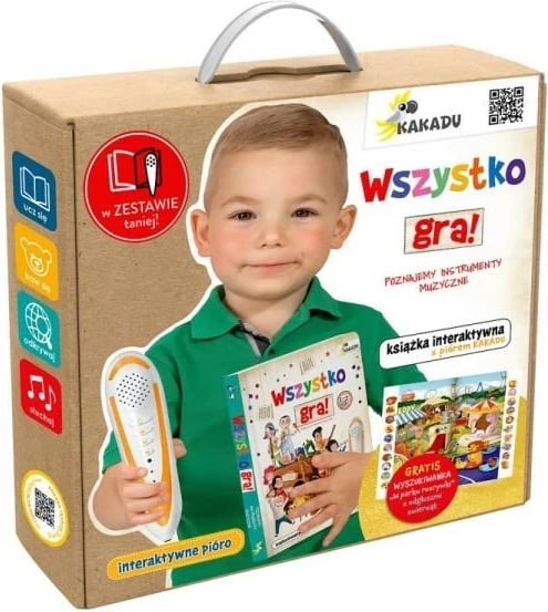 Libër interaktiv për fëmijë, No name, me stilolaps interaktiv