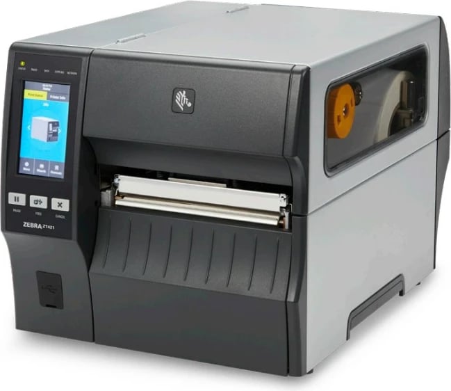 Printer Zebra ZT421, Direct thermal / Thermal transfer, 203 x 203 DPI, 305 mm/sec, Wired & Wireless, Ngjyrë zezë, gri