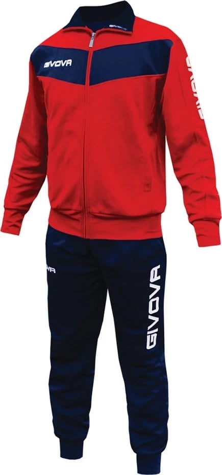 Tuta Givova Visa TR018, e kuqe/blu, S