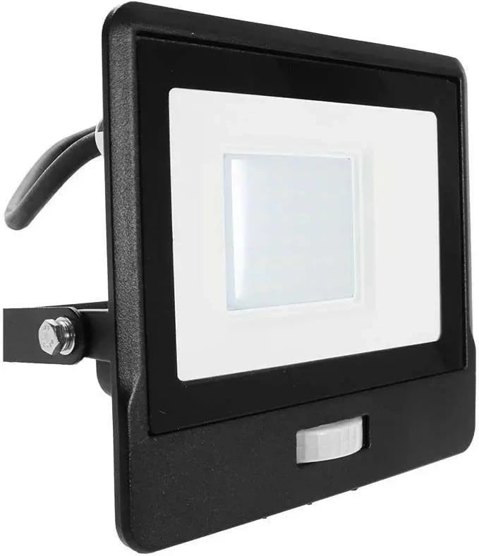 Projektor LED V-TAC 30W, Samsung Chip, me sensor lëvizjeje, i zi