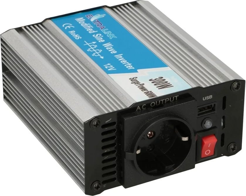 Konvertues voltazhi Extralink OPIM-300W, 12V, 300W, për vetura