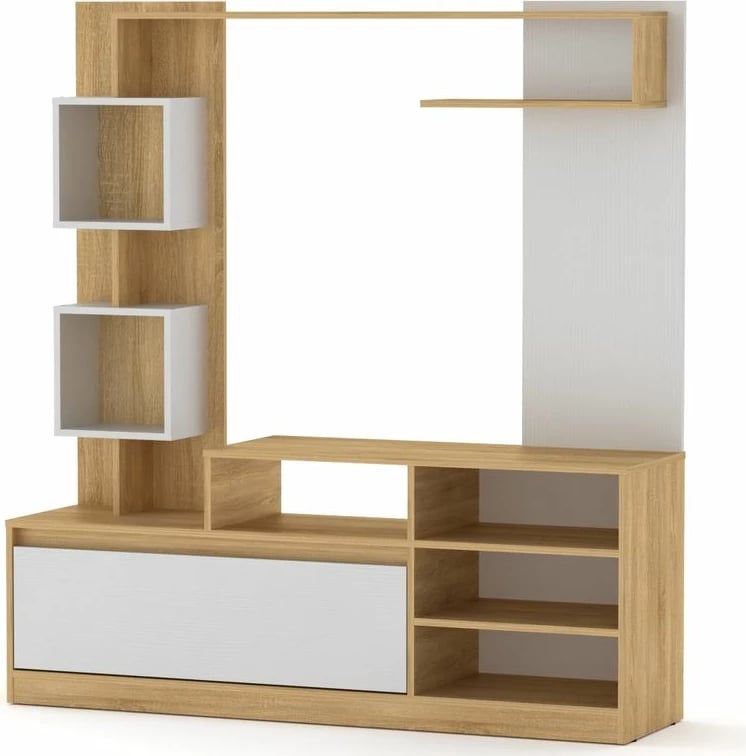 Njësi argëtimi Aiden pakoworld sonoma-bardhë 150x38.5x160cm