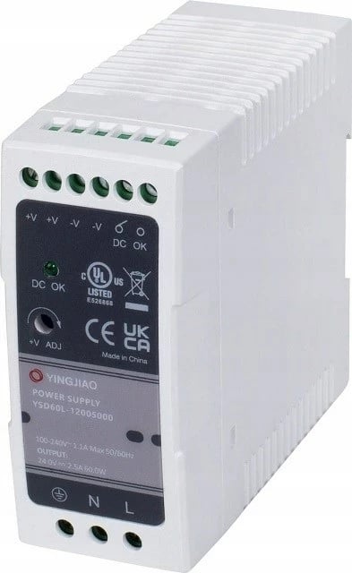 Furnizues energjie Yingjiao YSL60L 124V 1.7A 40W, Bardhë