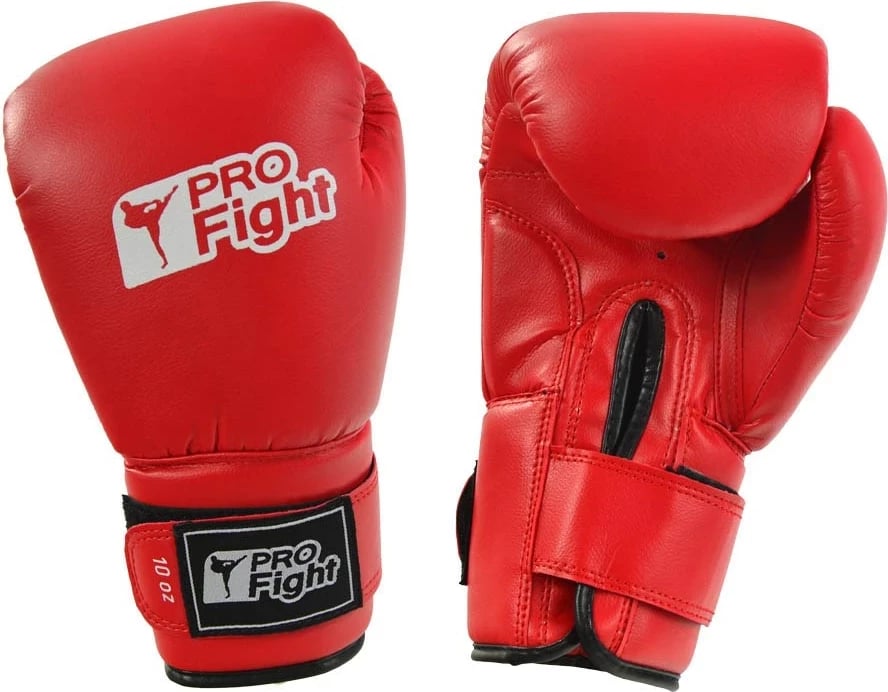 Dorëza boksi Profight PVC, 12 oz, Kuqe