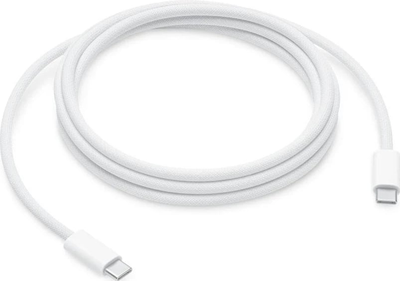 Kabllo Apple USB-C në USB-C, 2.0m, 240W, e bardhë