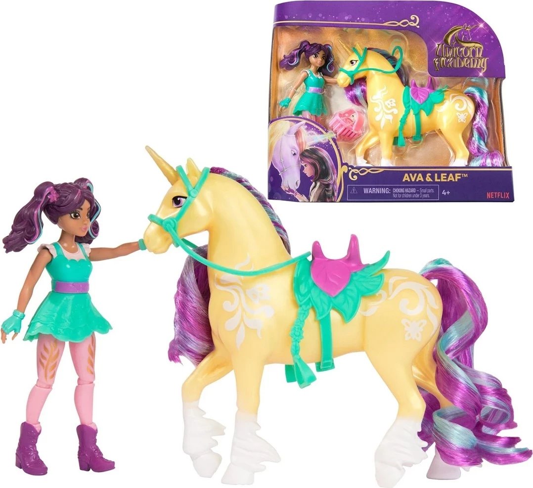 Lodër SPIN MASTER Unicorn Academy Ava & Leaf, multingjyrëshe