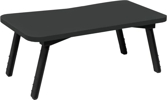 Mbajtëse laptopi Rahe pakoworld, melaminë anthracite-metal i zi, 60x35x23cm