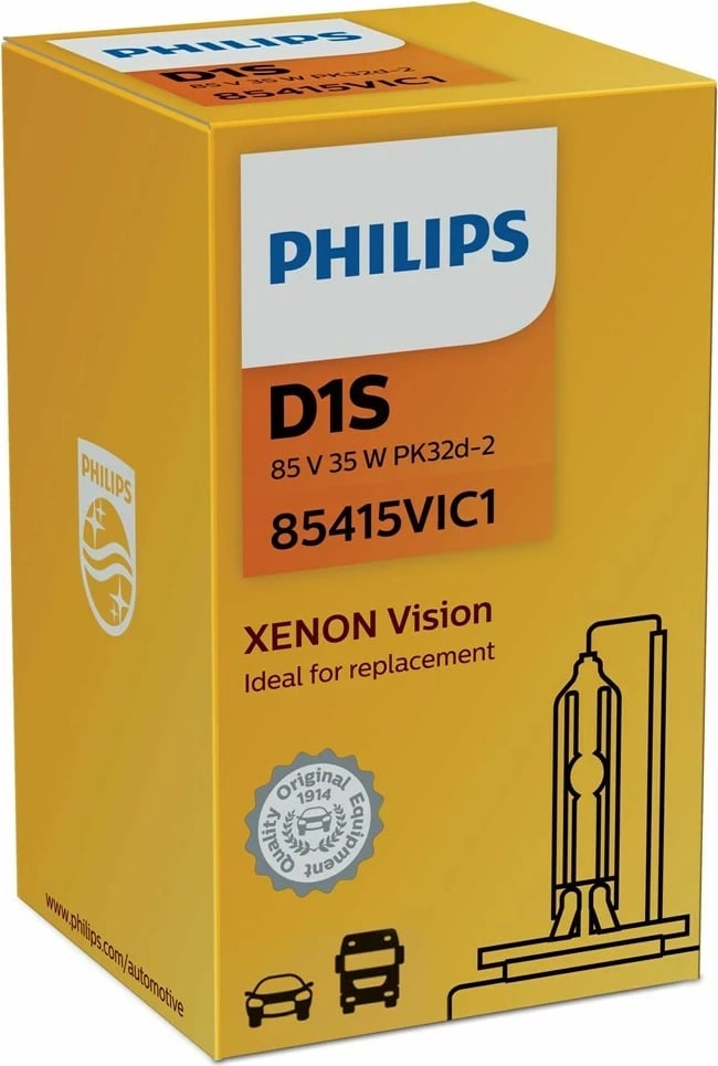 Dritë kokaresh Xenon Philips Vision 85415VIC1, 35 W, Bardhë
