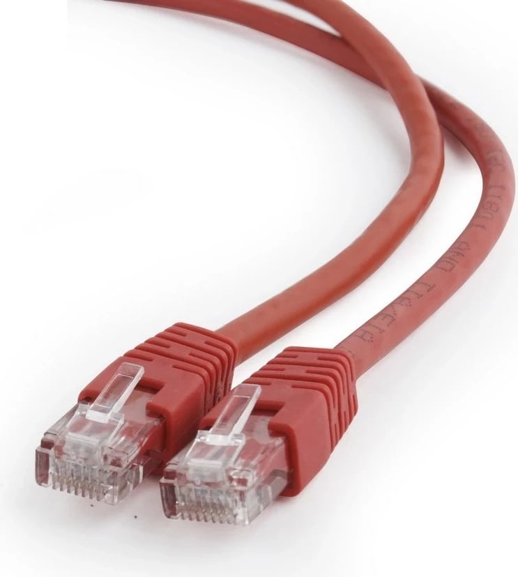 Patchcord Gembird PP6U, RJ-45, UTP, 1.0m, e kuqe