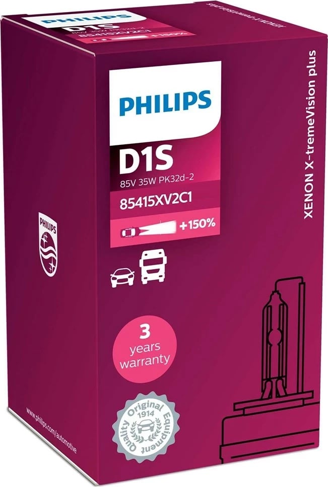 Llambë makine Philips Xenon X-tremeVision gen2 85415XV2C1, D1S, 35W, Bardhë