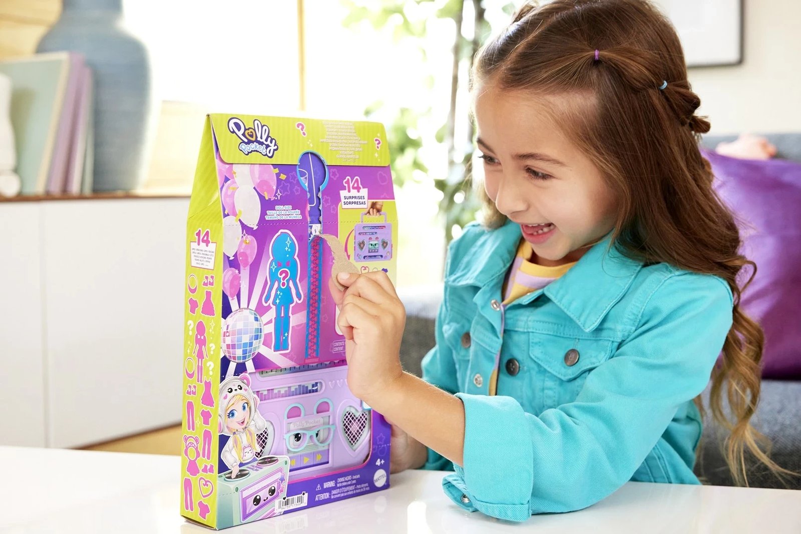 Set lojërash Polly Pocket Disco Dance Fashion Reveal, MATTEL, shumëngjyrësh