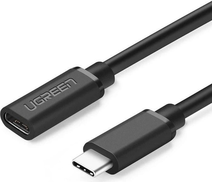 Kabllo extender UGREEN USB-C 3.1 4K, 60W, 0,5m, e zezë