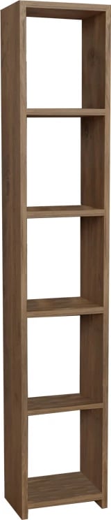 Bibliotekë Barzine pakoworld melamine, hije natyrale, 27.6x19.5x150cm
